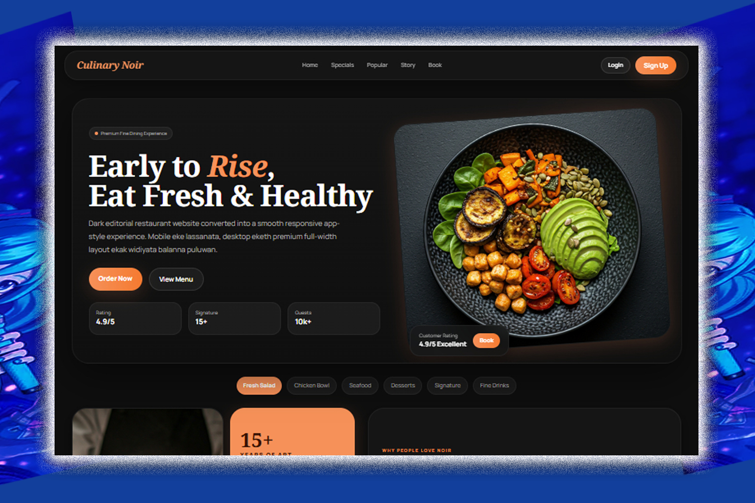 Restaurant Website thumbnail